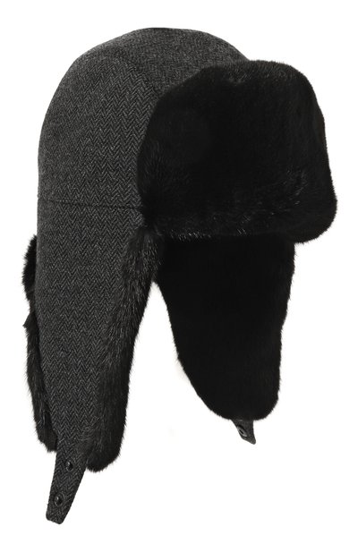 Мужская шапка-ушанка с отделкой из норки VICTORIA KUSENKOVA, арт. 338702880159