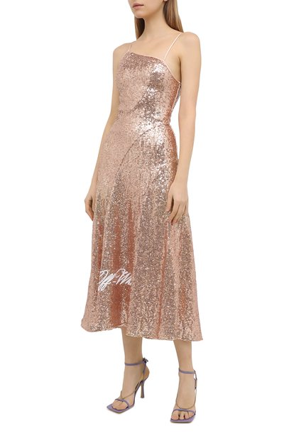 Платье с пайетками OFF-WHITE, арт. 0WDB301R21FAB001, фото 3