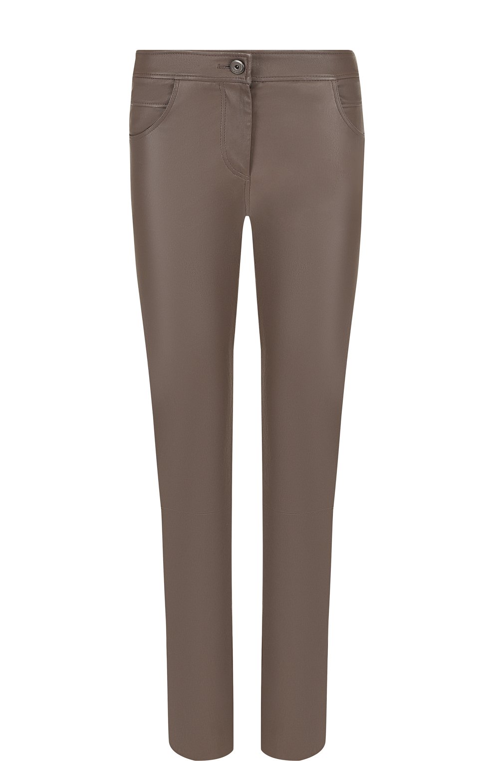 Однотонные кожаные брюки с карманами BRUNELLO CUCINELLI, арт. M0V32P6712, фото 1