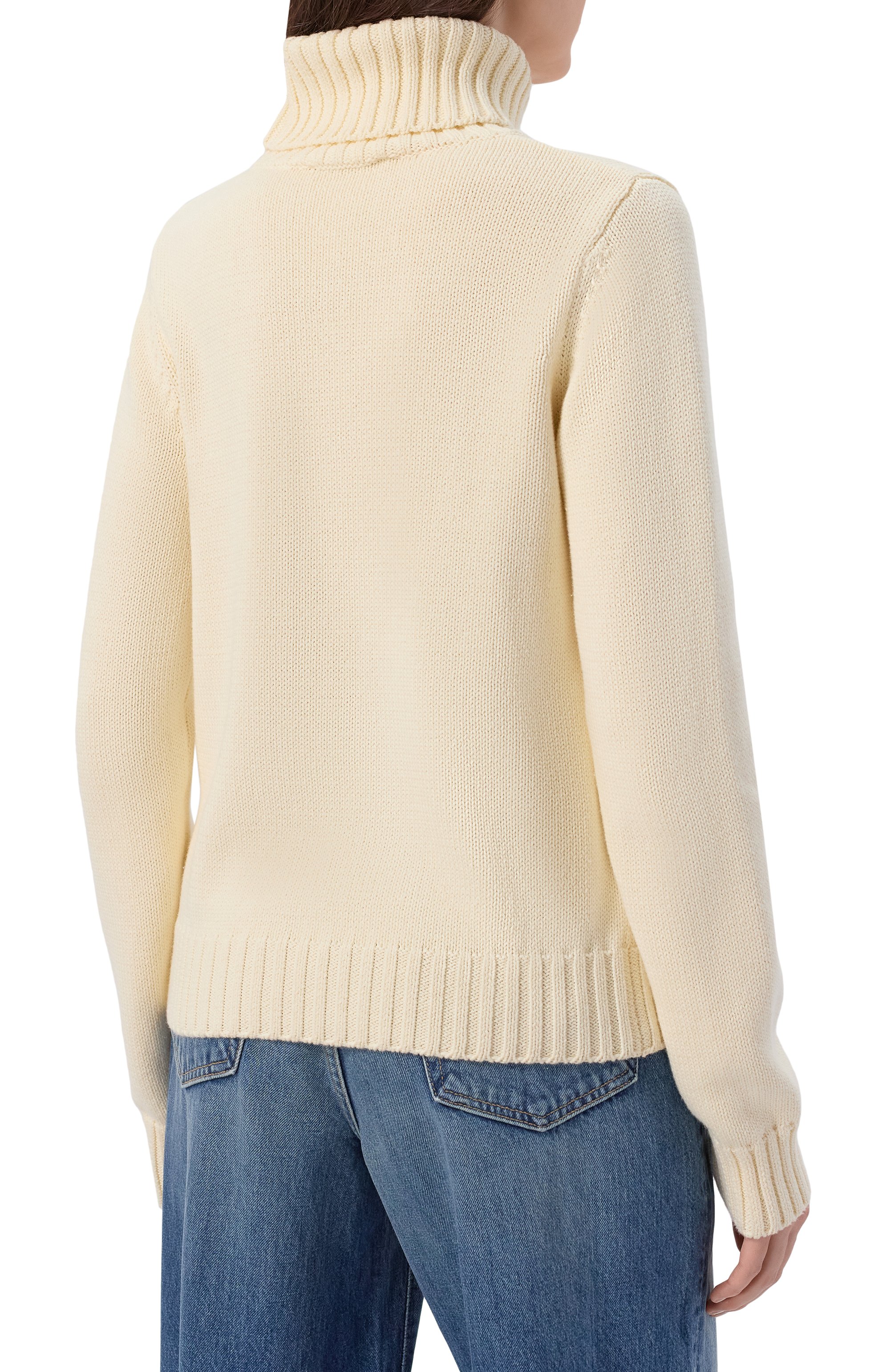 Хлопковый свитер SPORTY AND RICH, арт. WS07265245WH37, фото 4