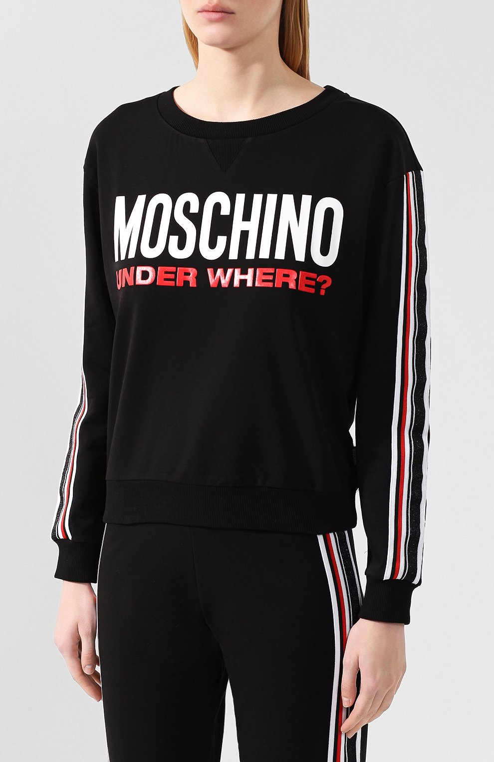 Хлопковый свитшот MOSCHINO, арт. A1712/9001, фото 3