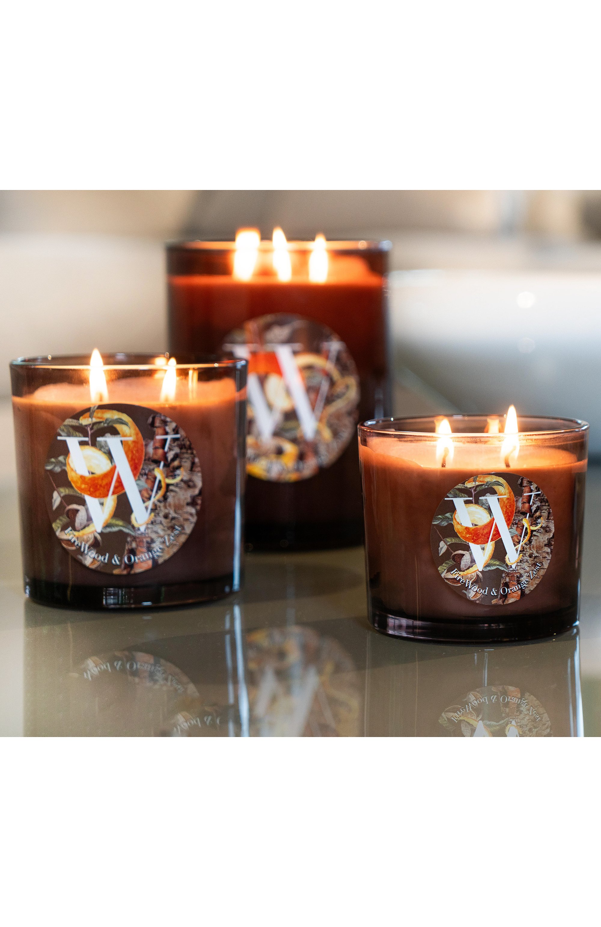 Свеча аромат fire wood & orange rind (350g) PERNICI, арт. 8001962089821, фото 2