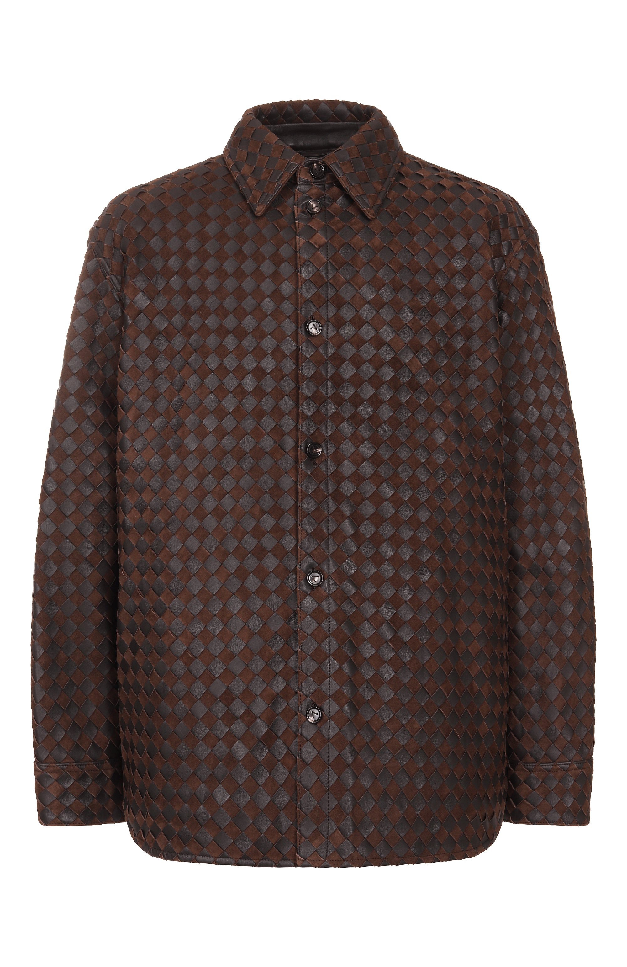 Кожаная куртка-рубашка BOTTEGA VENETA, арт. 837063/V5RU0, фото 1