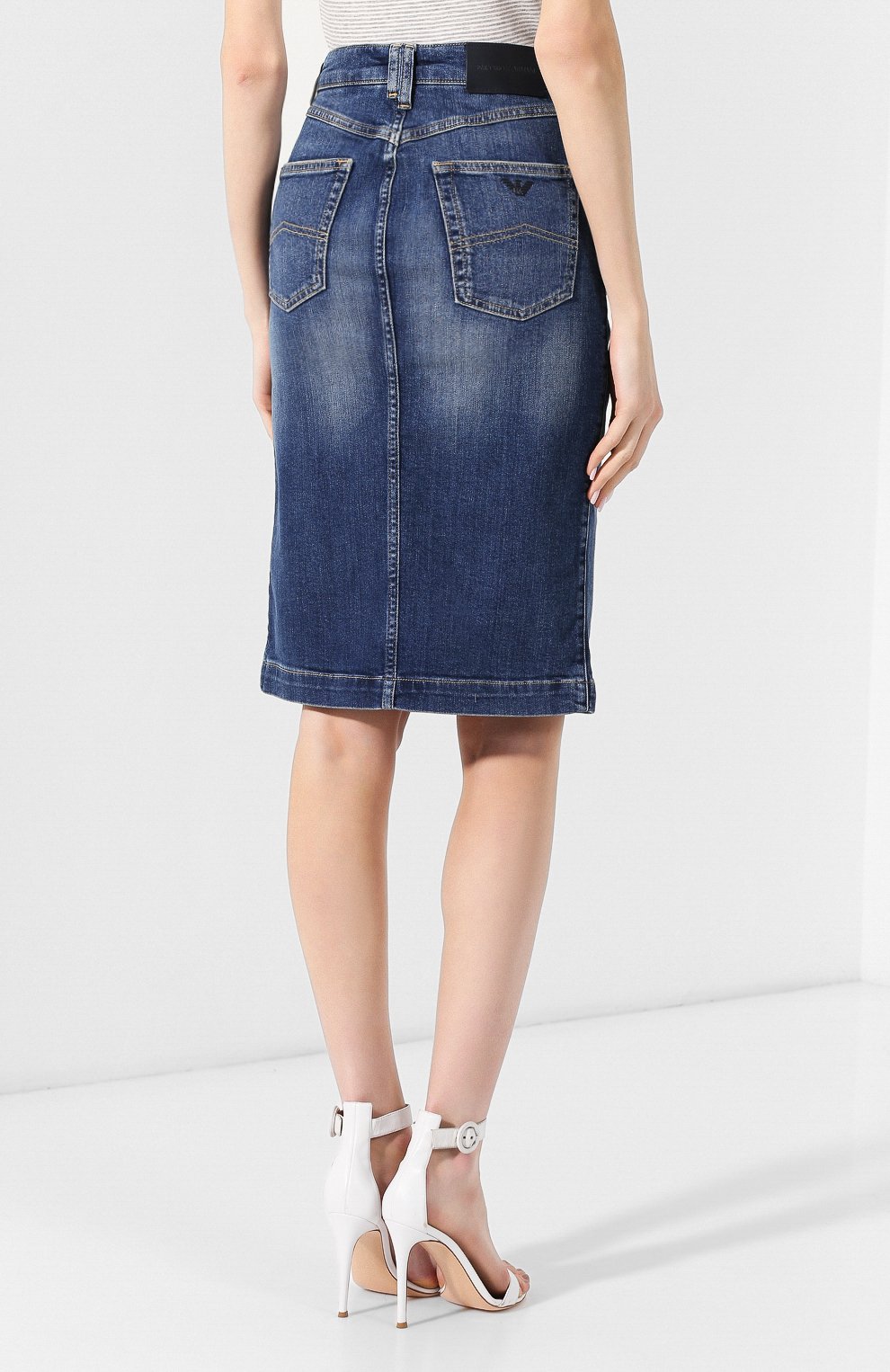 Джинсовая юбка EMPORIO ARMANI, арт. 3G2N72/2D5IZ, фото 4