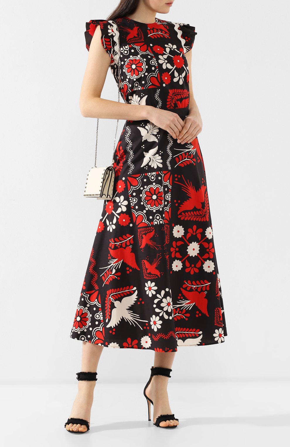 Хлопковая юбка REDVALENTINO, арт. RR0RAA75/SQU, фото 2