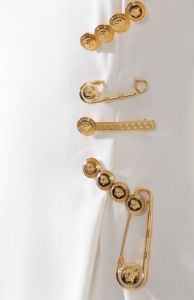 Платье из вискозы VERSACE белого цвета по цене 212000 руб., арт. A83752/A213159, фото 5 Платье из вискозы VERSACE, арт. A83752/A213159, фото 5