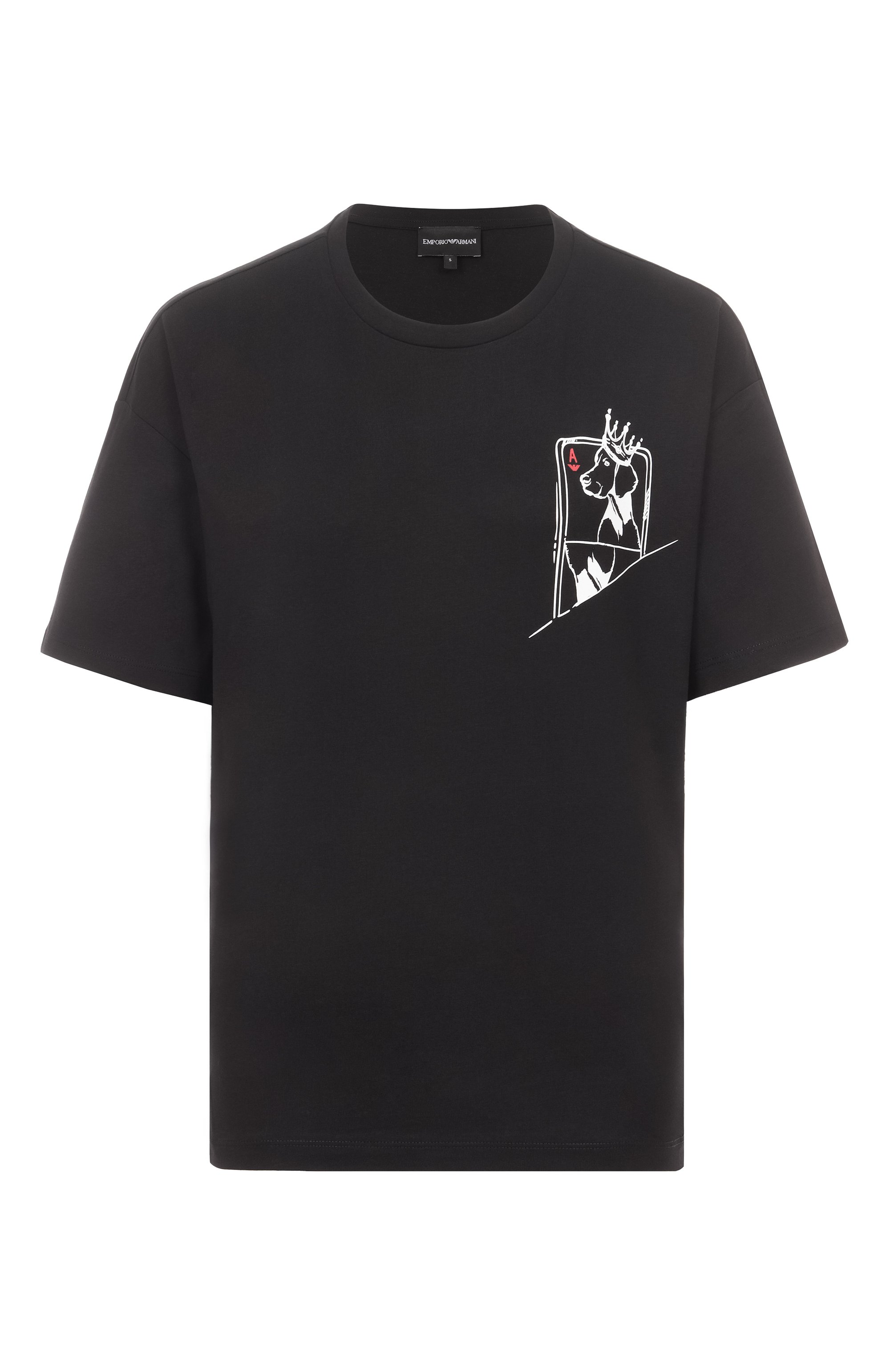 Хлопковая футболка EMPORIO ARMANI, арт. EW002841/AF12597, фото 1