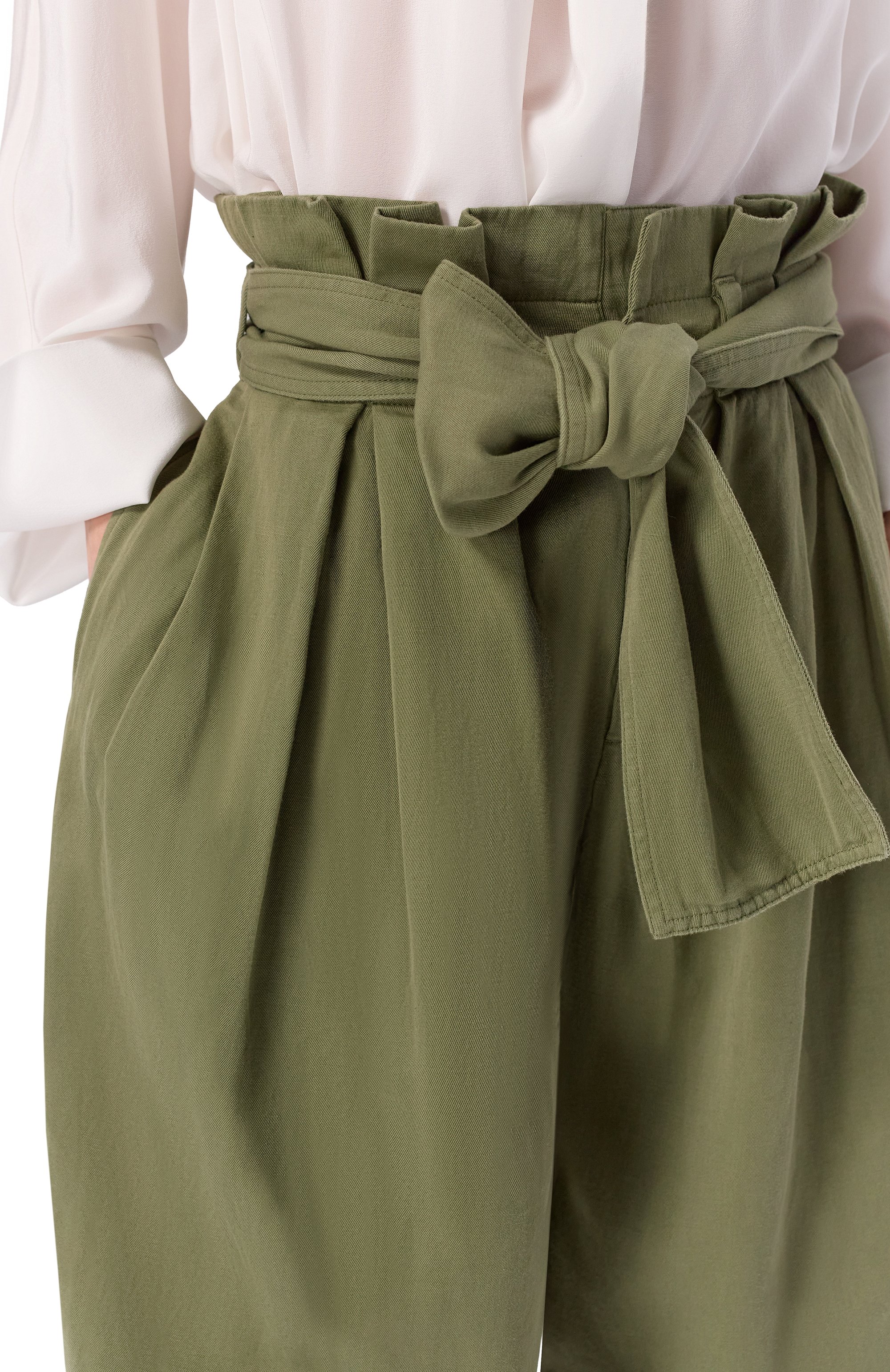 Брюки из хлопка и льна BALMAIN, арт. GF0PQ285/CG64, фото 5