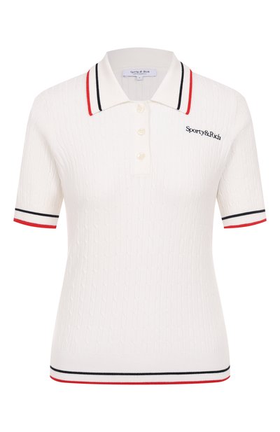 Женское поло из вискозы SPORTY AND RICH, арт. T0068602300WH58