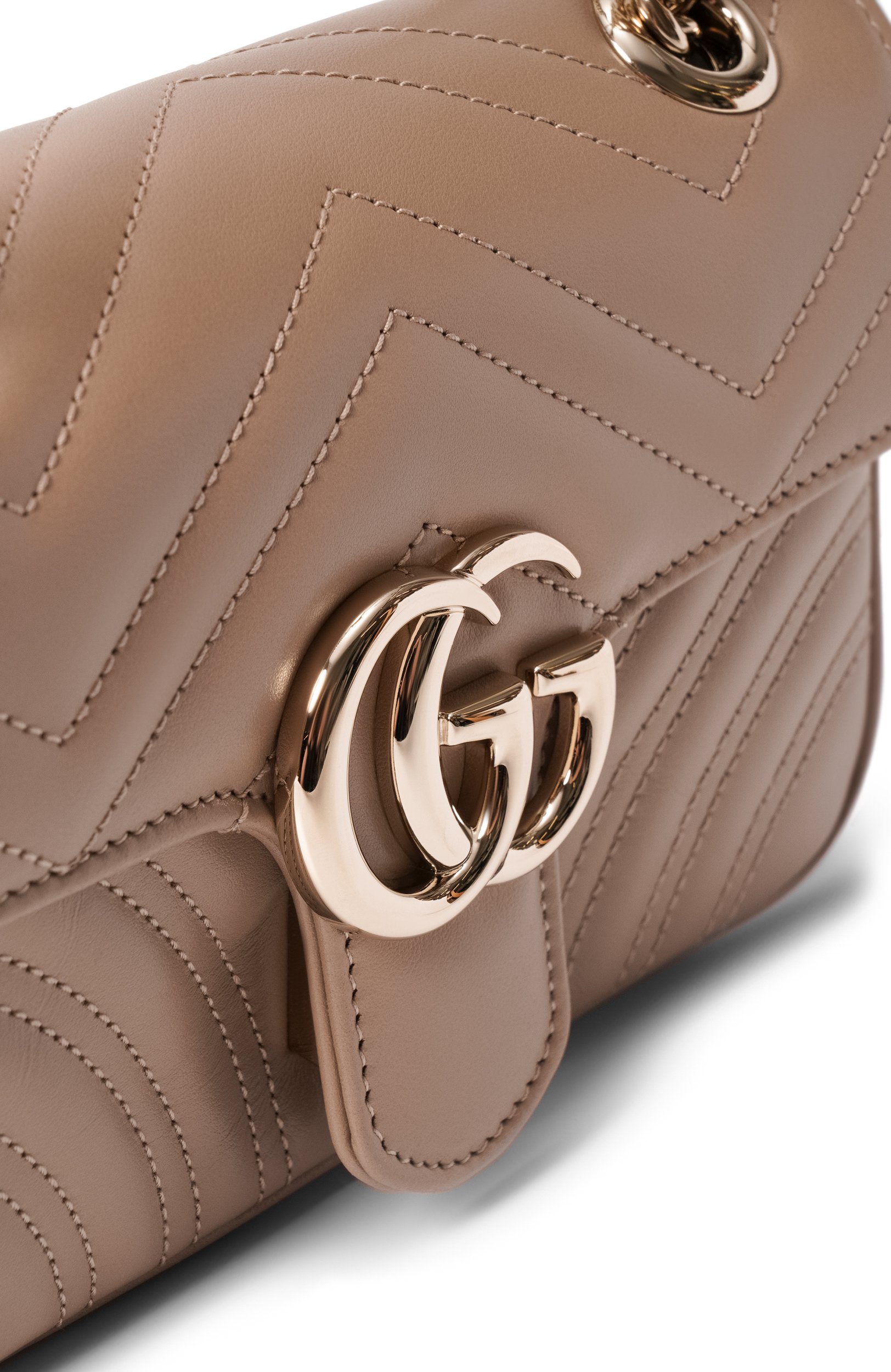 Сумка gg marmont small GUCCI бежевого цвета по цене 399500 руб., арт. 446744/AAER0, фото 6 Сумка gg marmont small GUCCI, арт. 446744/AAER0, фото 6