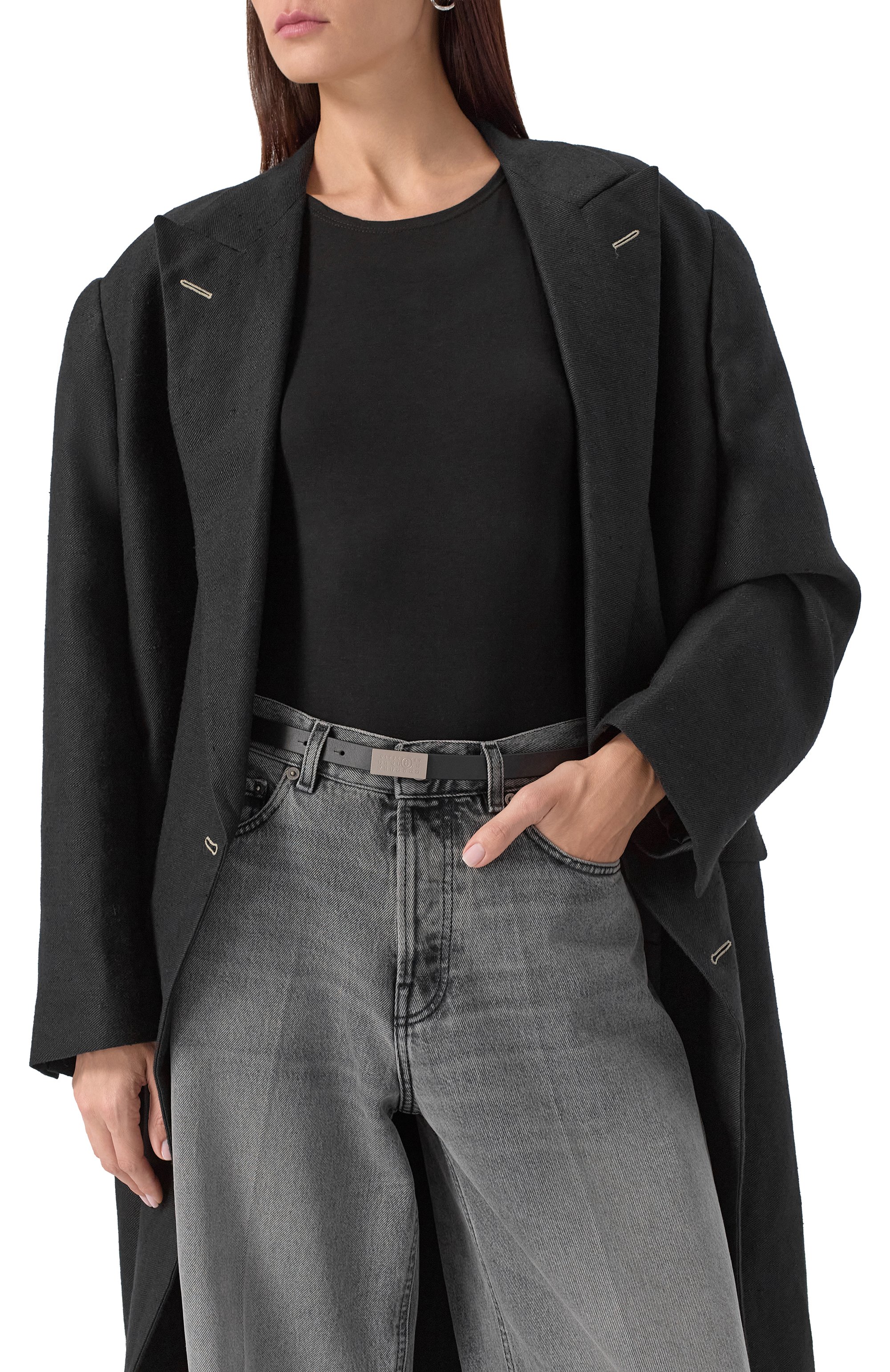 Кожаный ремень MM6, арт. SA5TP0011/P7258, фото 2