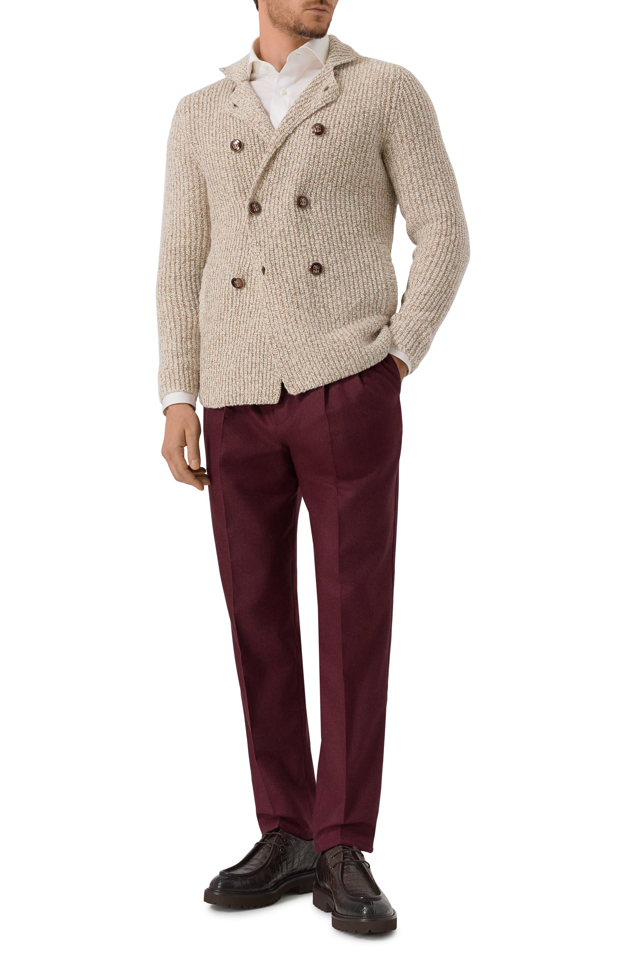 Шерстяные брюки BRUNELLO CUCINELLI, арт. M038PE1710, фото 2