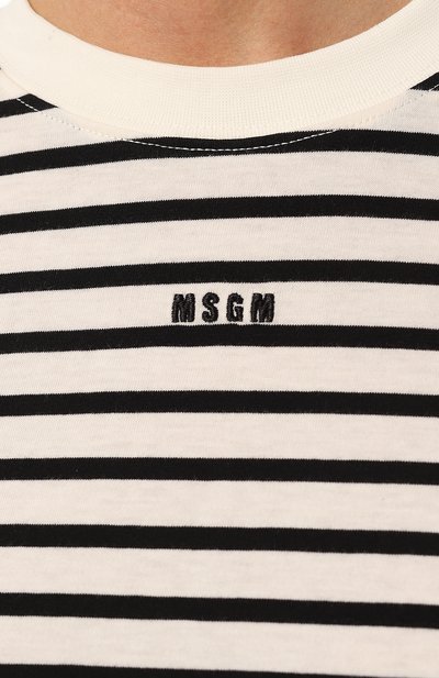 Хлопковая футболка MSGM, арт. 3641MDM97/247111, фото 5