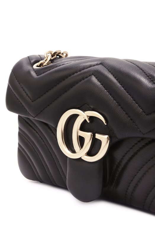 Сумка GG Marmont small Gucci 837280/AAE38 Чёрный  837280/AAE38 Фото 6