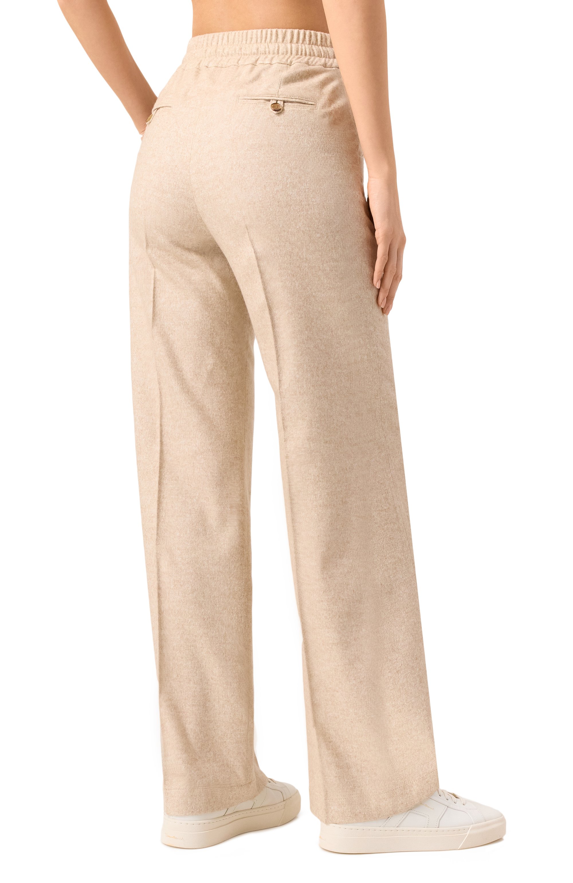 Брюки из шерсти и шелка KITON, арт. D48122K0540E01, фото 4