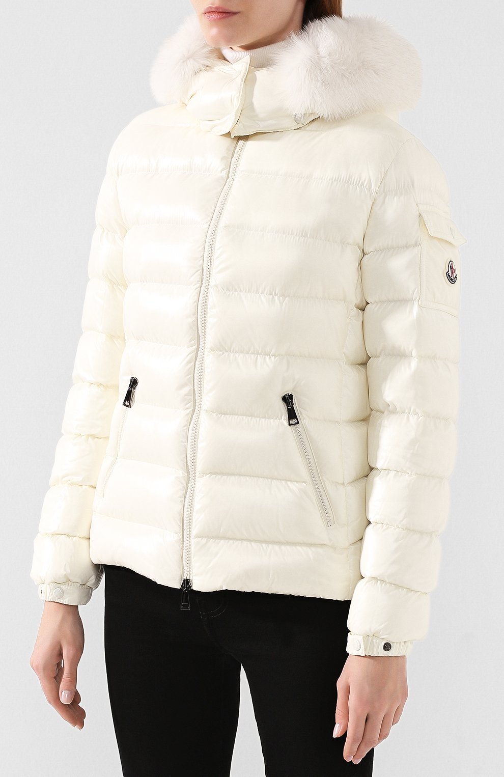 Пуховик badyfur MONCLER белого цвета по цене 189500 руб., арт. E2-093-46314-25-C0061, фото 3 Пуховик badyfur MONCLER, арт. E2-093-46314-25-C0061, фото 3