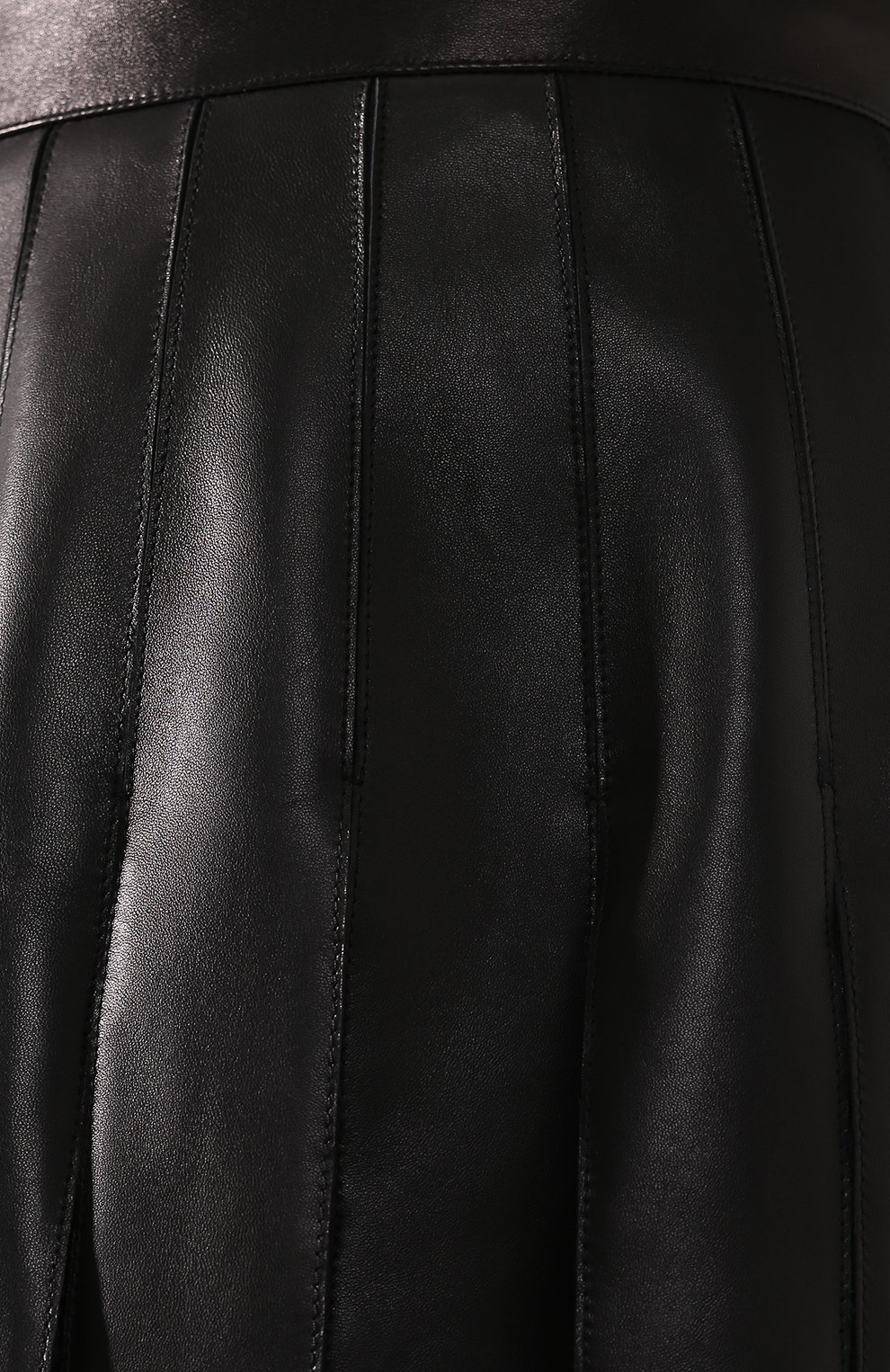 Кожаная юбка-миди с кружевными вставками ELIE SAAB, арт. 9936, фото 5