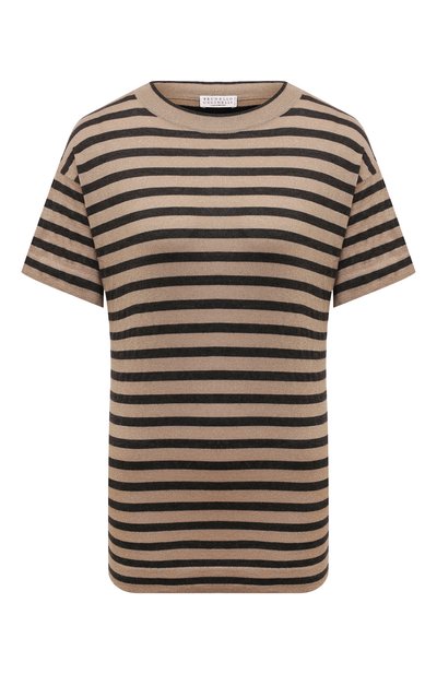 Женская футболка из кашемира и шелка BRUNELLO CUCINELLI, арт. M41841600P