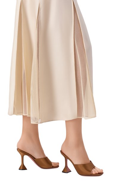 Женские текстильные мюли lupita 95 AMINA MUADDI, арт. LUPITA SLIPPER 95/SATIN