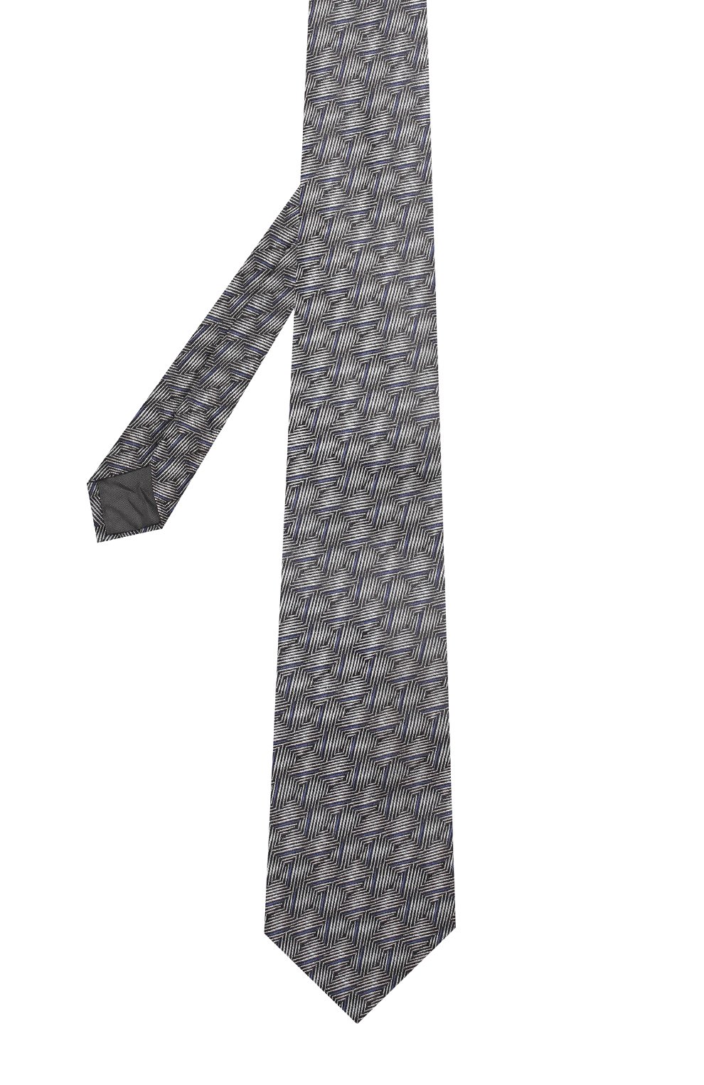 Шелковый галстук с узором LANVIN серого цвета по цене 13300 руб., арт. 3403/TIE, фото 2 Шелковый галстук с узором LANVIN, арт. 3403/TIE, фото 2