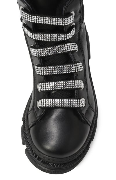 Кожаные ботинки MONNALISA, арт. 8CF014M, фото 4