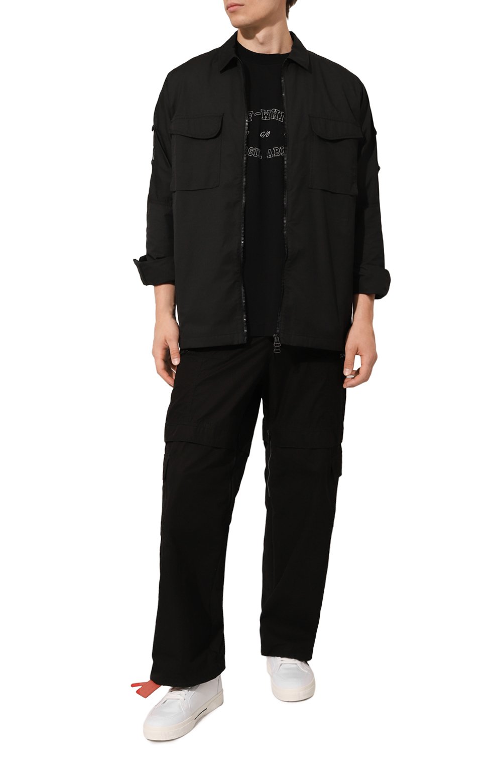 Текстильные кеды new vulcanized OFF-WHITE, арт. 0MIA293C99FAB001, фото 2