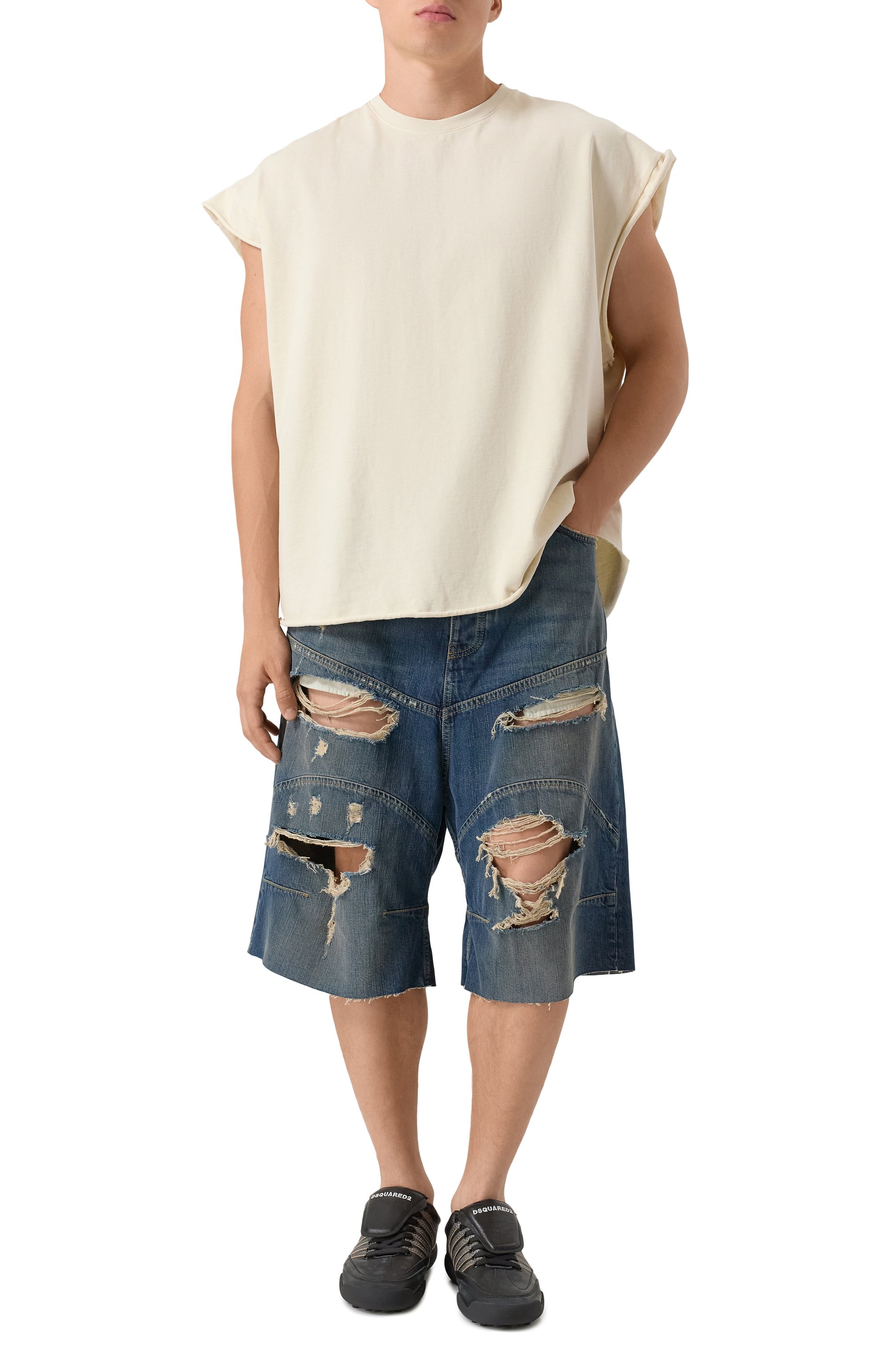 Джинсовые шорты BALENCIAGA, арт. 831689/TSW71, фото 2