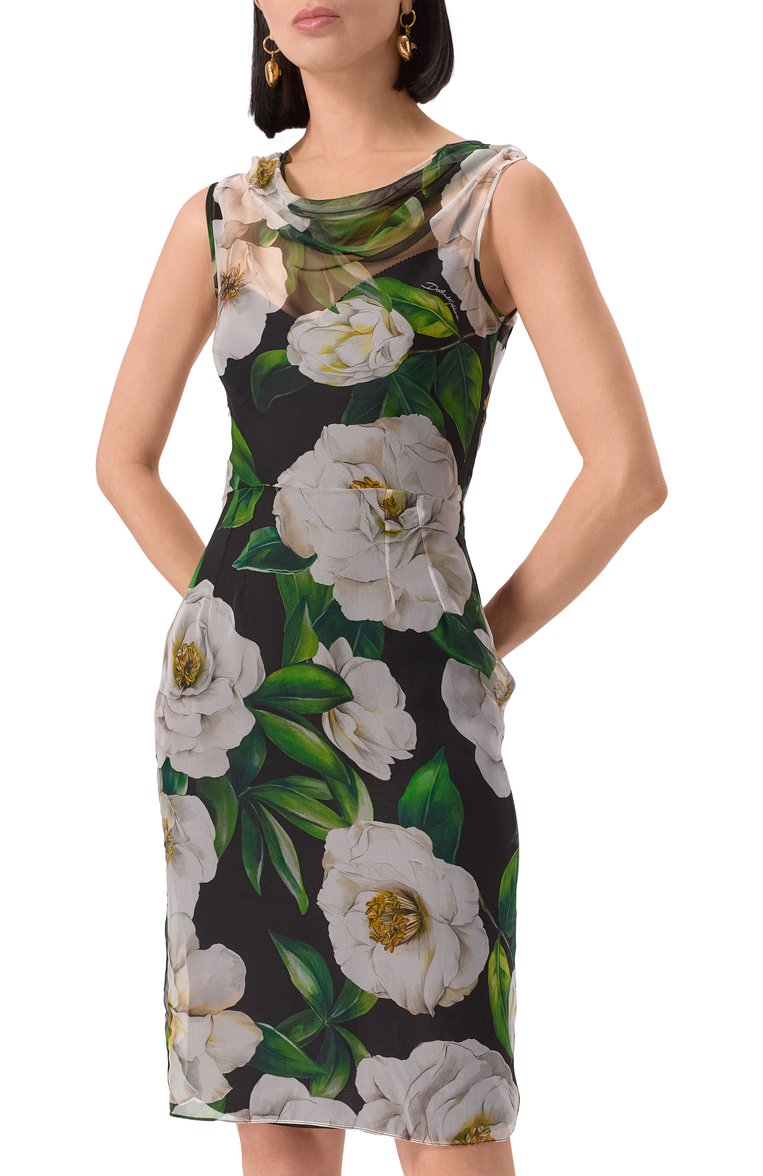 Шелковое платье DOLCE & GABBANA, арт. F6TLBT/IS1XD, фото 1