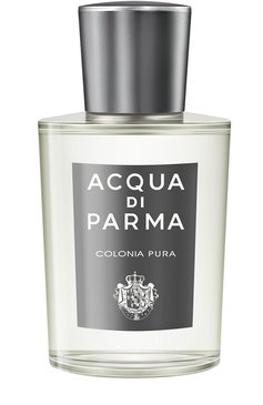 Мужской одеколон colonia pura (100ml) ACQUA DI PARMA бесцветного цвета, арт. 27002ADP | Фото 1 (Тип продукта - парфюмерия: Одеколон; Материал внутренний: Не назначено; Региональные ограничения белый список (Axapta Mercury): Не проставлено; Нос: Не проставлено; Тип аромата: Фужерный; Статус проверки: Проверена категория; Ограничения доставки: flammable)