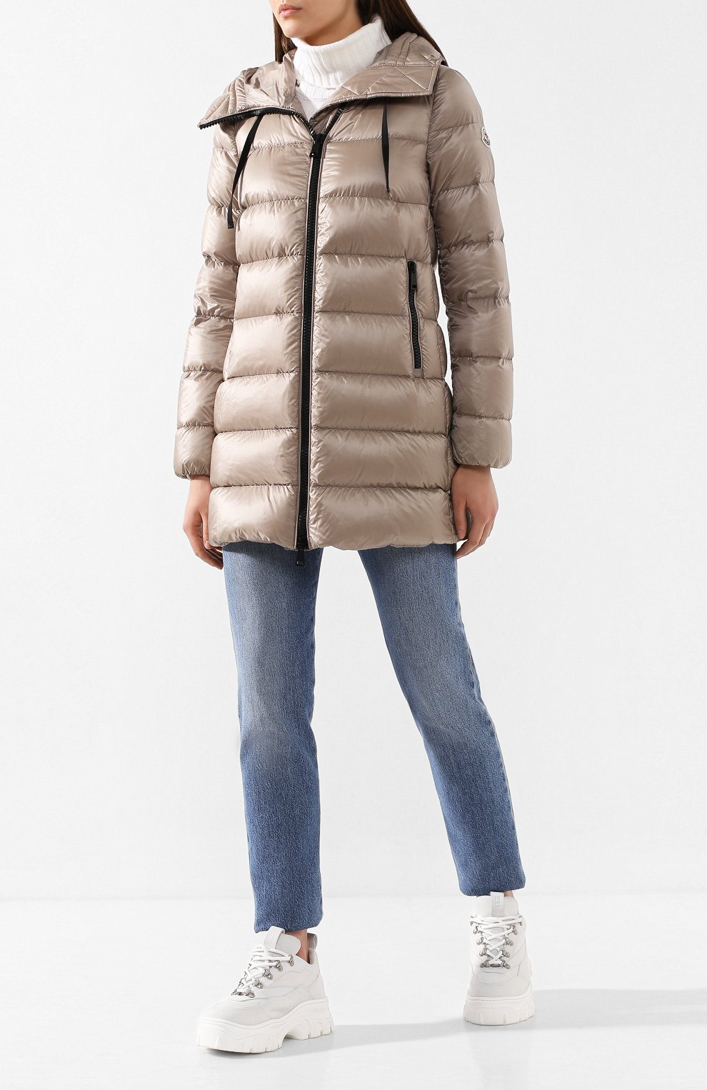Пуховик moncler suyen MONCLER бежевого цвета по цене 145500 руб., арт. E2-093-49319-49-53052, фото 2 Пуховик moncler suyen MONCLER, арт. E2-093-49319-49-53052, фото 2