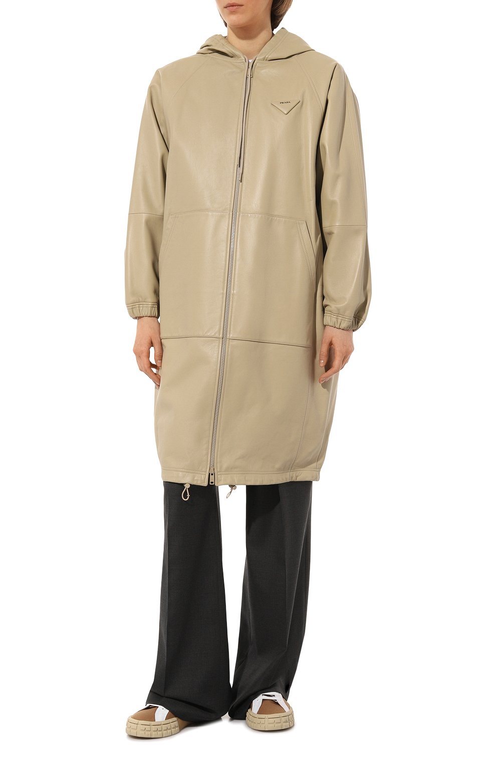 Кожаный плащ PRADA, арт. 56995-FLY-F0065, фото 3