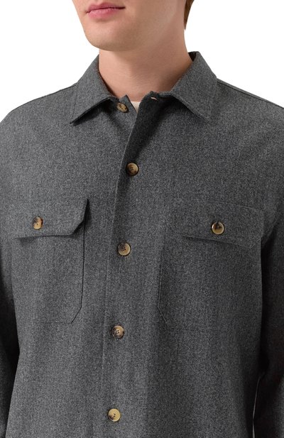 Шерстяная рубашка BRUNELLO CUCINELLI, арт. M038P0720, фото 5