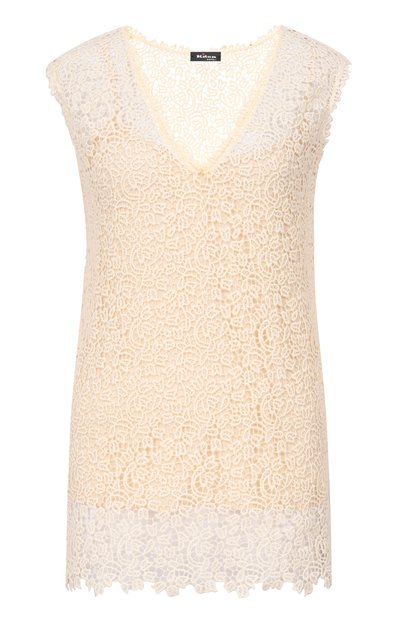 Женский хлопковый топ KITON, арт. D61429K0883G