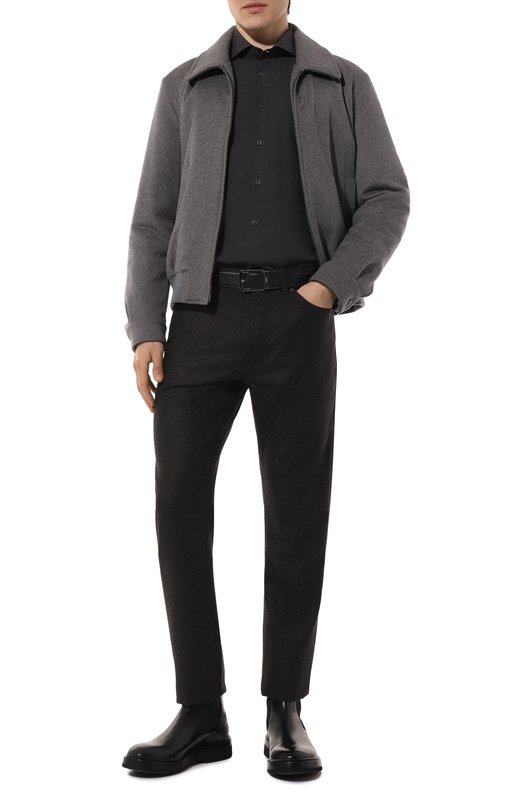 Хлопковая сорочка Corneliani 94P002-9411520 Серый  94P002-9411520 Фото 2