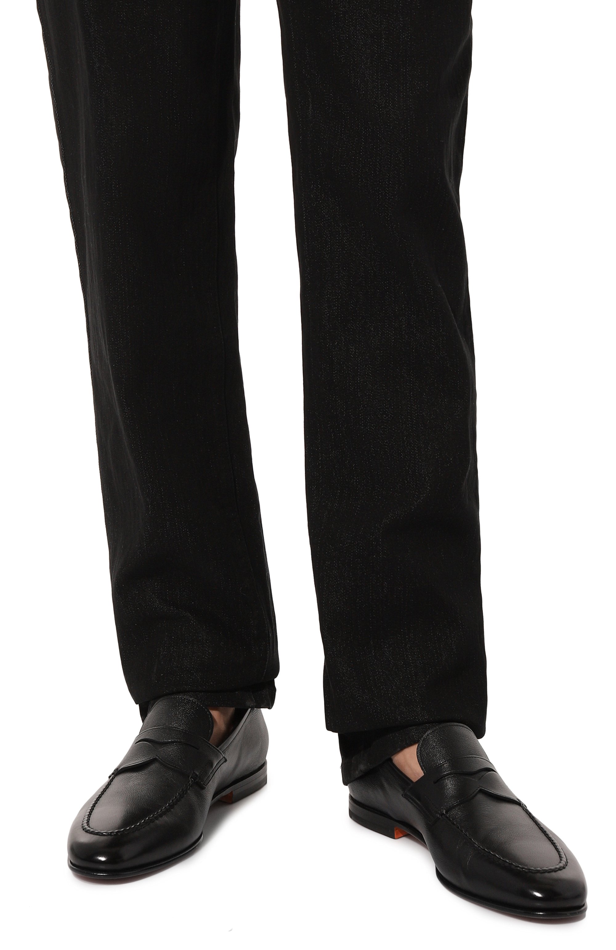 Кожаные пенни-лоферы carlos SANTONI, арт. MCNG15609SA3BSG8, фото 3