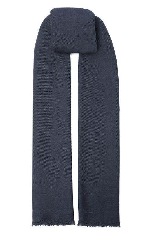Шарф из шерсти и кашемира Brioni 03TI00/PDA64 Синий 03TI00/PDA64