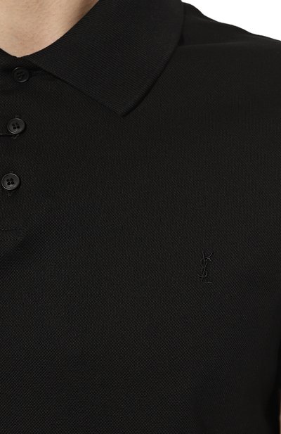 Хлопковое поло SAINT LAURENT, арт. 712300/YB20C, фото 5