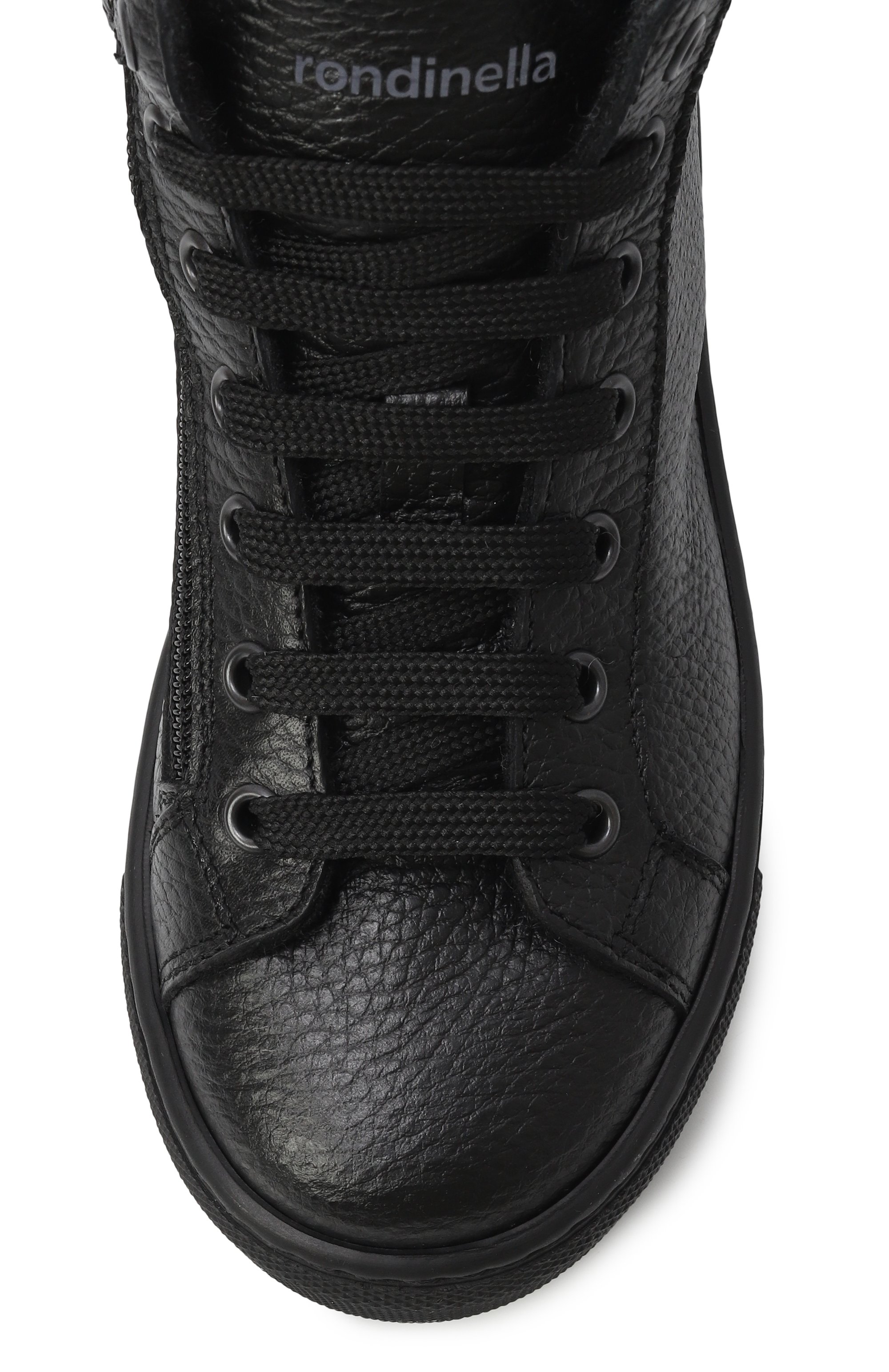 Высокие кеды из кожи RONDINELLA, арт. 115781AI/G0MMA/30, фото 4