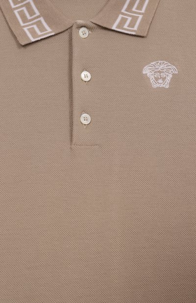 Хлопковое поло VERSACE, арт. 1018495/1A13012/8A-14A, фото 3