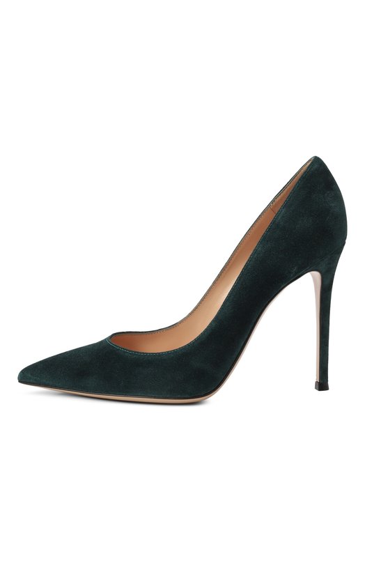 Замшевые туфли Gianvito 105 Gianvito Rossi G28470.15RIC.CAMHUNT Зелёный  G28470.15RIC.CAMHUNT Фото 4