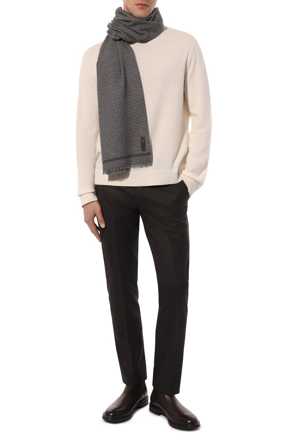 Шарф из шерсти и шелка ZEGNA, арт. Z4L04S/24K, фото 3