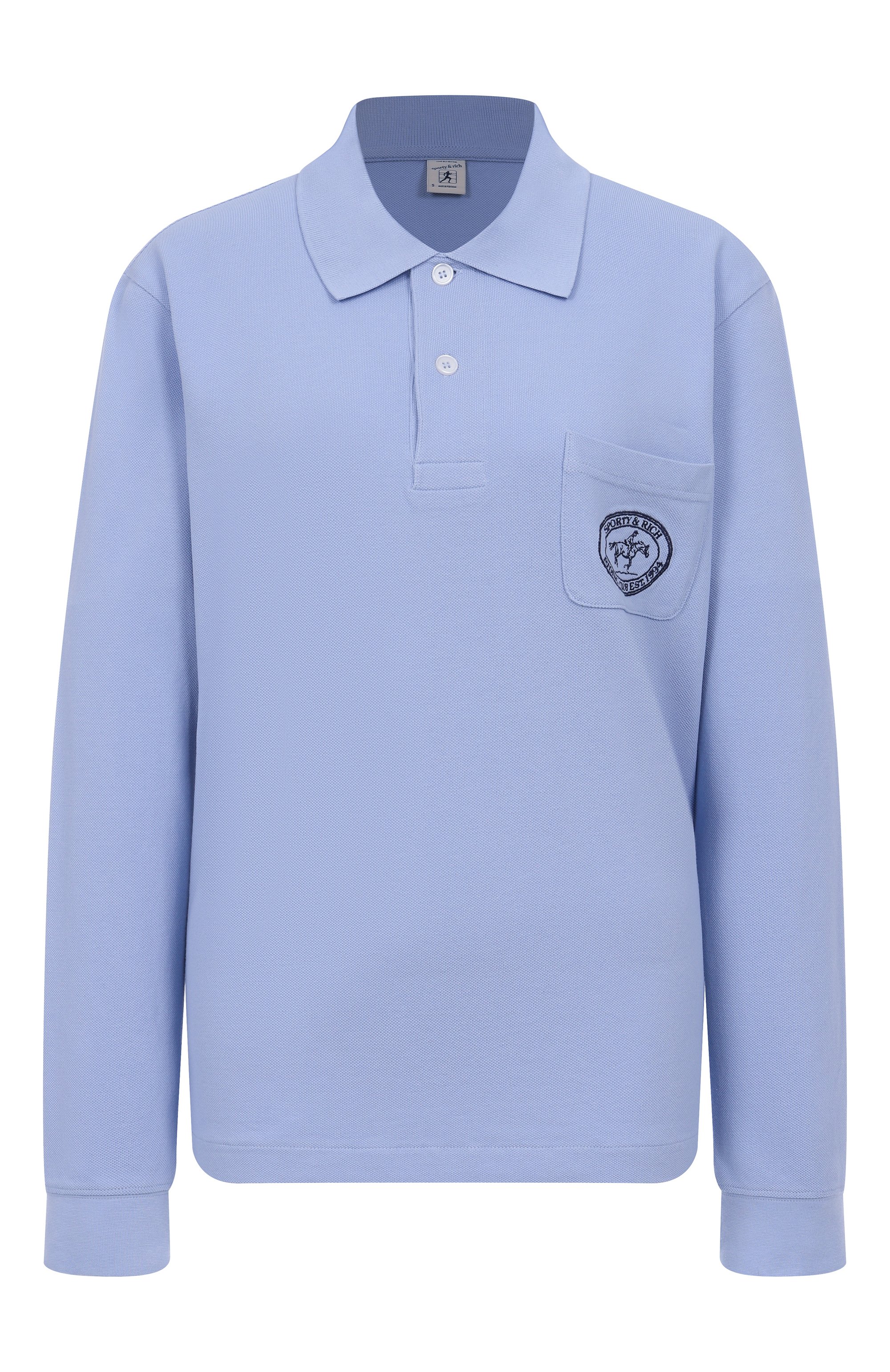 Хлопковое поло SPORTY AND RICH, арт. T0086612244BL59, фото 1