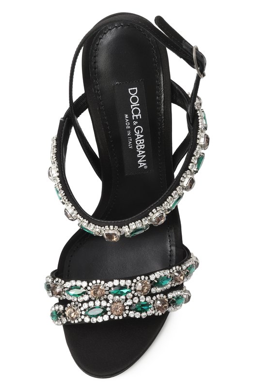 Текстильные босоножки Keira 2.0 105 Dolce & Gabbana CR1931/AX140 Чёрный  CR1931/AX140 Фото 6