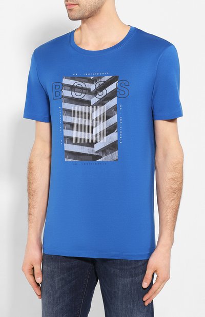 Хлопковая футболка BOSS, арт. 50427851, фото 3