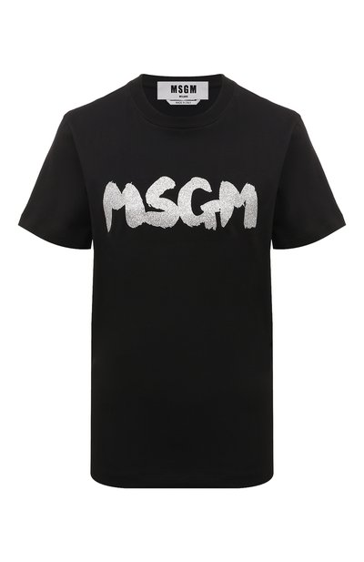 Женская хлопковая футболка MSGM, арт. 3641MDM138/247002