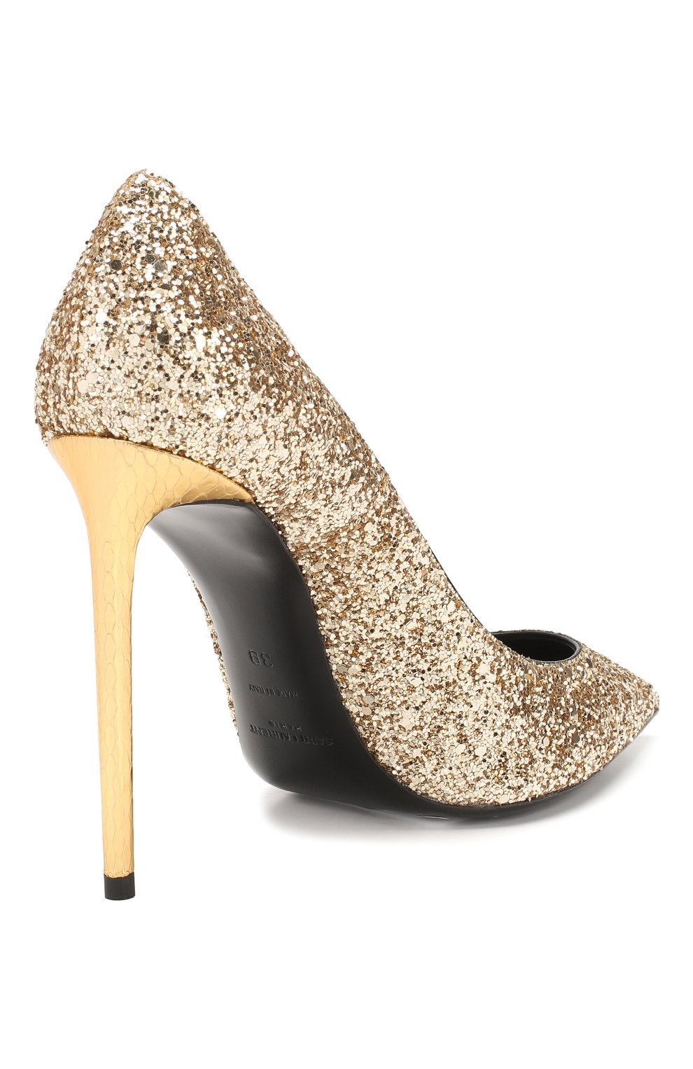 Туфли zoe SAINT LAURENT золотого цвета по цене 87050 руб., арт. 602624/EXVM0, фото 4 Туфли zoe SAINT LAURENT, арт. 602624/EXVM0, фото 4