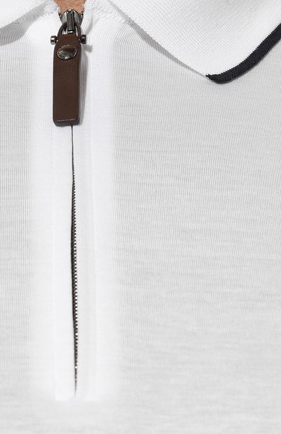 Хлопковое поло CANALI, арт. T0827B/MJ02035, фото 5