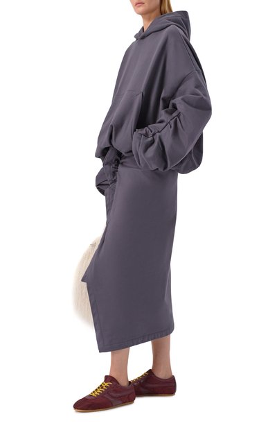 Комбинированные кеды DRIES VAN NOTEN бордового цвета по цене 61650 руб., арт. 252-011723-601, фото 3 Комбинированные кеды DRIES VAN NOTEN, арт. 252-011723-601, фото 3