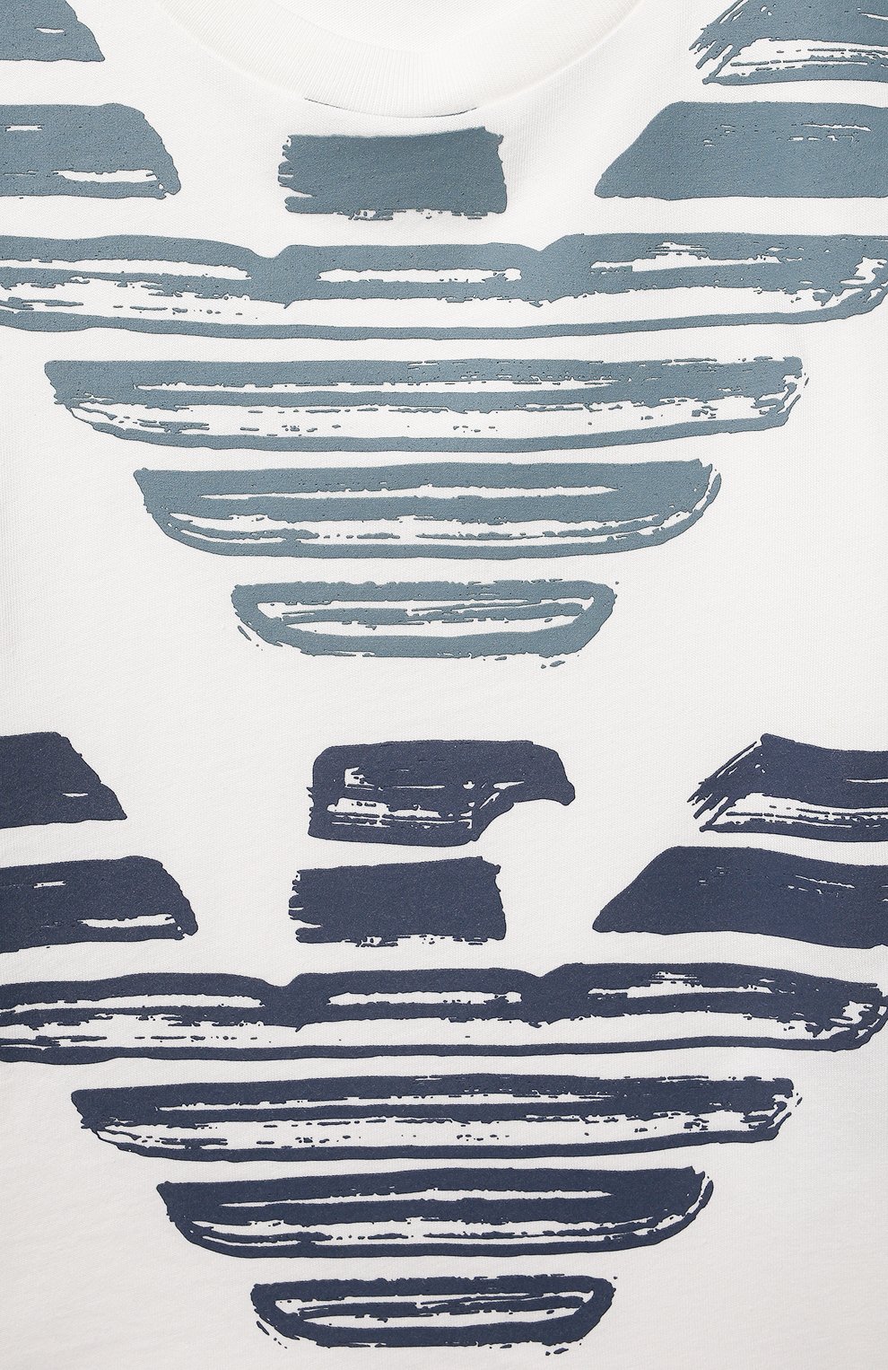 Хлопковая футболка EMPORIO ARMANI белого цвета по цене 8995 руб., арт. 3L4TJA/4J54Z, фото 3 Хлопковая футболка EMPORIO ARMANI, арт. 3L4TJA/4J54Z, фото 3