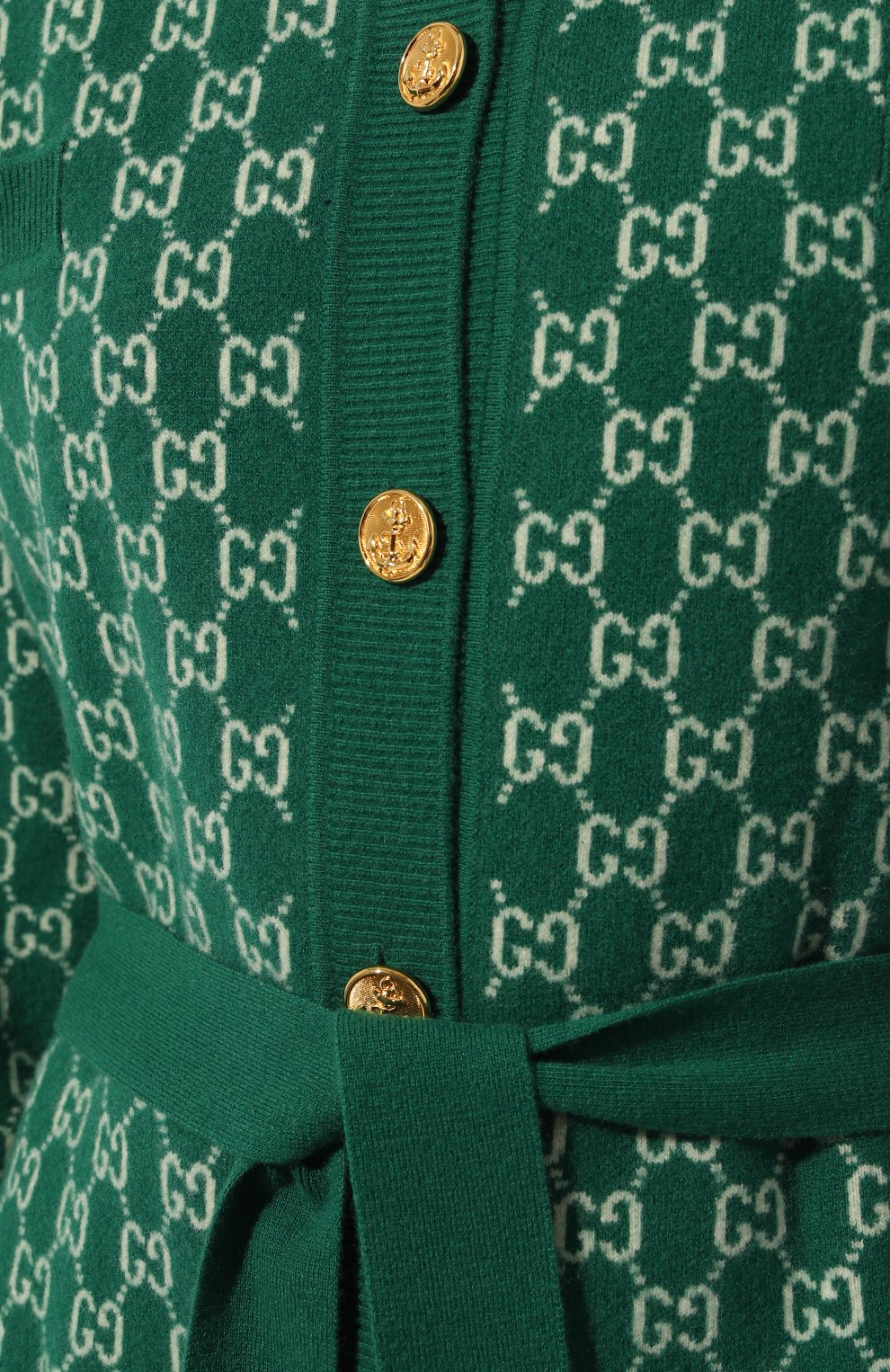 Шерстяной кардиган GUCCI зеленого цвета по цене 285120 руб., арт. 599263 XKA5U, фото 5 Шерстяной кардиган GUCCI, арт. 599263 XKA5U, фото 5